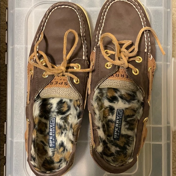 Brown leopard sperrys - Picture 2 of 7